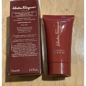 Salvatore Ferragamo shampoo shower gel men NIB 2.5 oz Travel Size Pour Homme Men